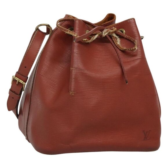 LOUIS VUITTON Epi Petit Noe Shoulder Bag Brown M44103 LV Auth BA3501 - Picture 1 of 16